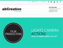 Tablet Screenshot of abcreative.com